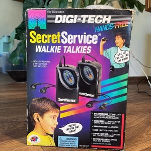 90s digitech secret services walkie talkie hands free
